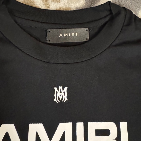 Amiri 22 Jersey Black & White T-Shirt Men’s Size Large - Picture 2 of 4